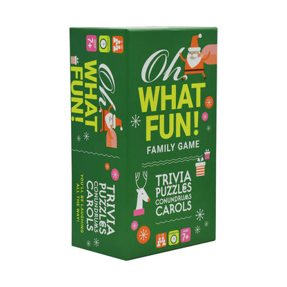 Oh What Fun ! Christmas Trivia, Puzzles Conundrums & Carols Family Game New 7+