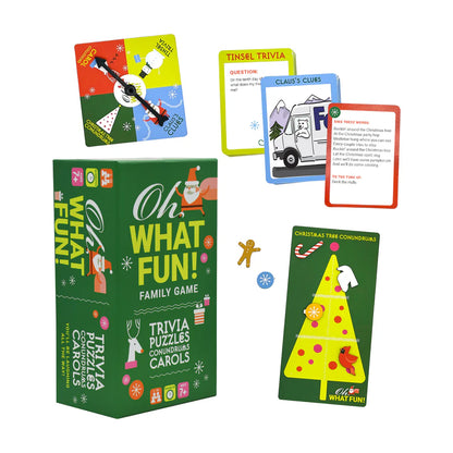 Oh What Fun ! Christmas Trivia, Puzzles Conundrums & Carols Family Game New 7+